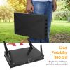 16.7x10x17.7in Portable Charcoal Grill Foldable BBQ Suitcase Grill Shelf For Outdoor Camping Picnics Garden Grilling