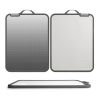 2Pcs Double Sided Cutting Board Stainless Steel PP Chopping Board Lightweight Kitchen Cutting Board Mesh Design with Grinding Zone Knife Sharpener Han